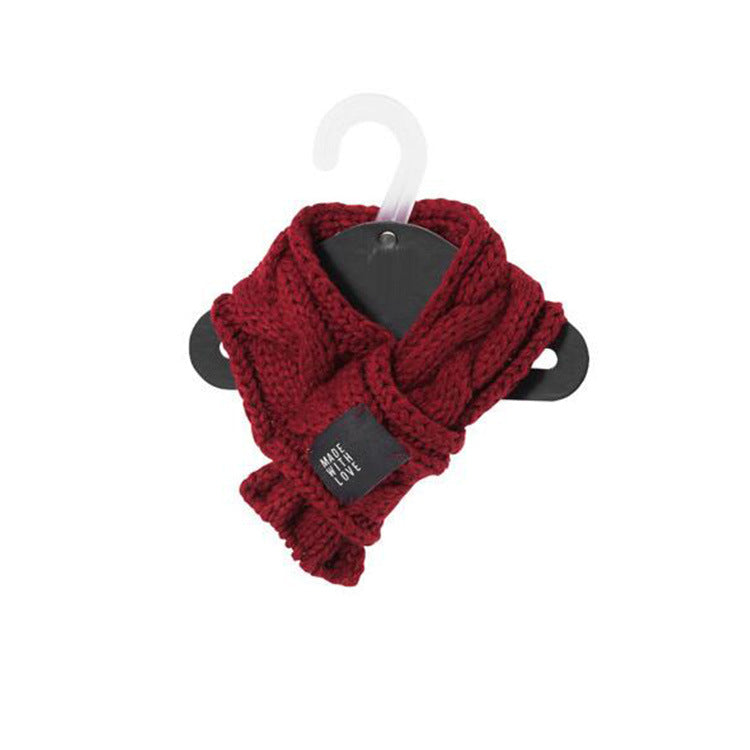 warm pet scarf for small dogs