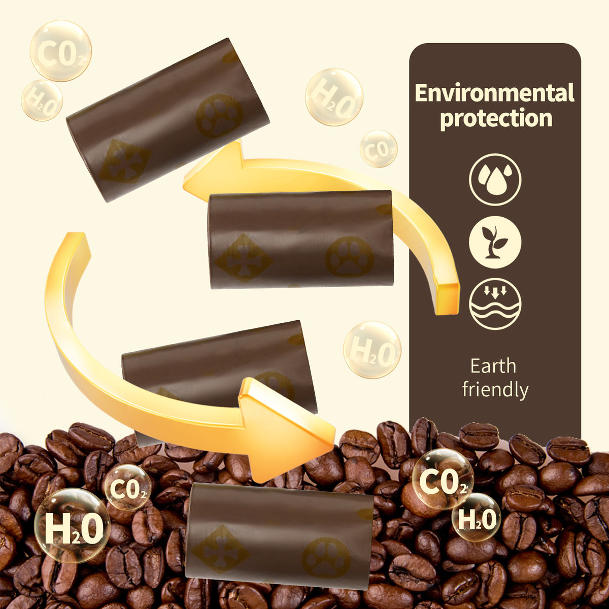 disposable pet waste bags with stickers