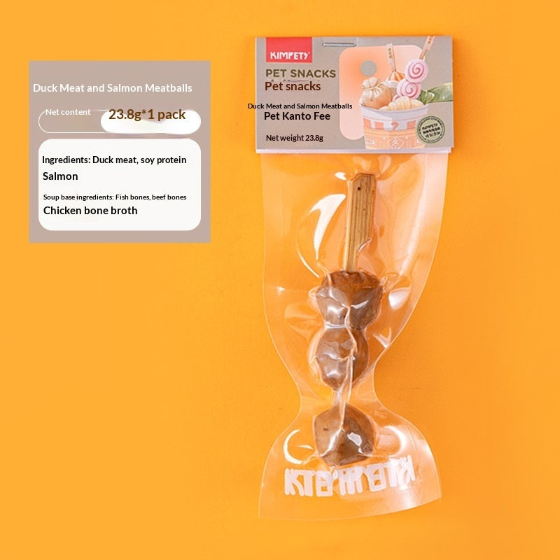 dried meat pet treats skewers