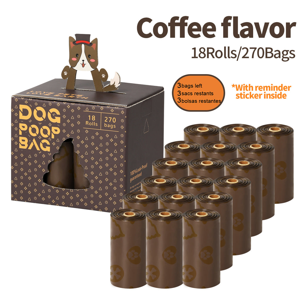 disposable pet waste bags with stickers