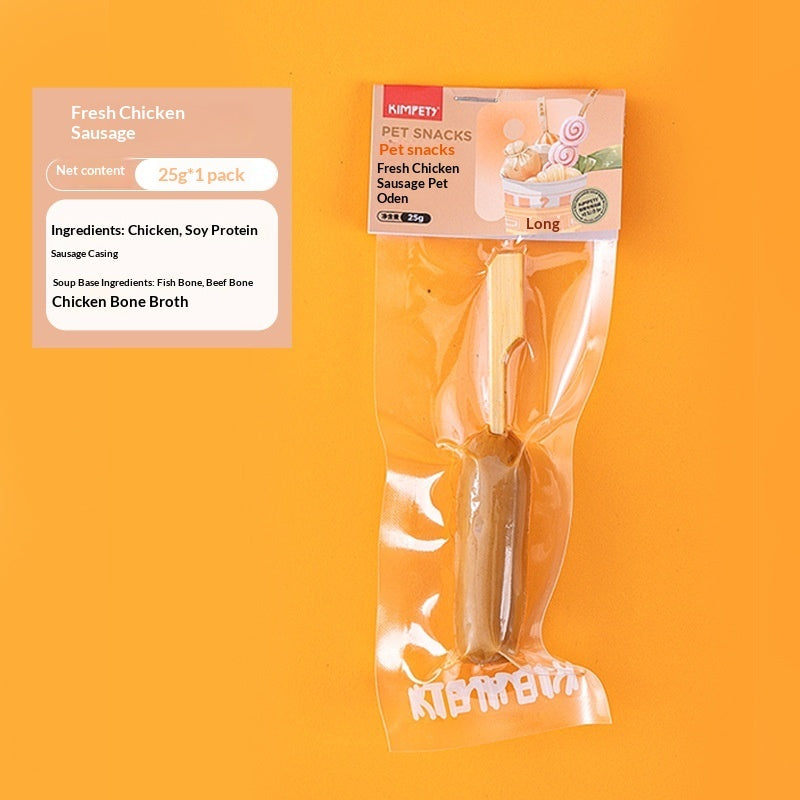 dried meat pet treats skewers