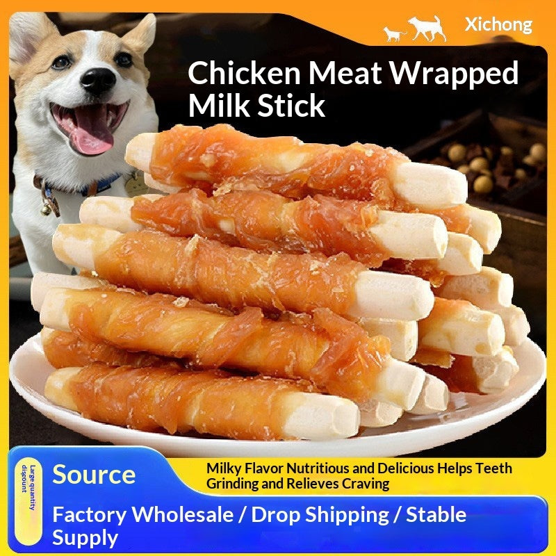 chicken-flavored dog treats