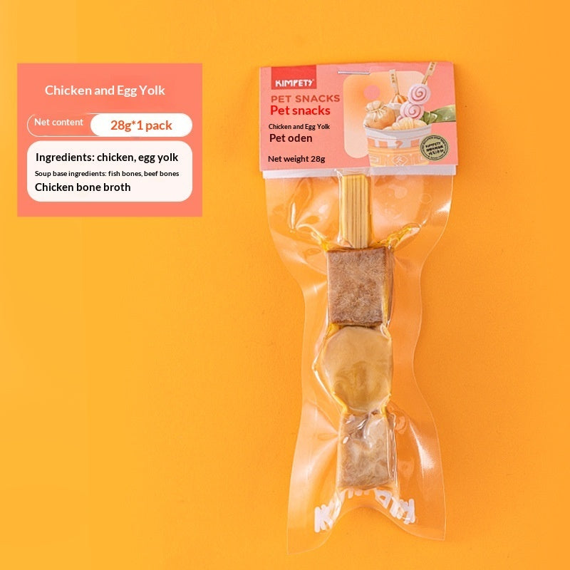 dried meat pet treats skewers
