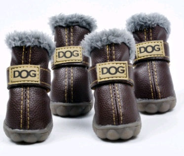 dog winter snow boots