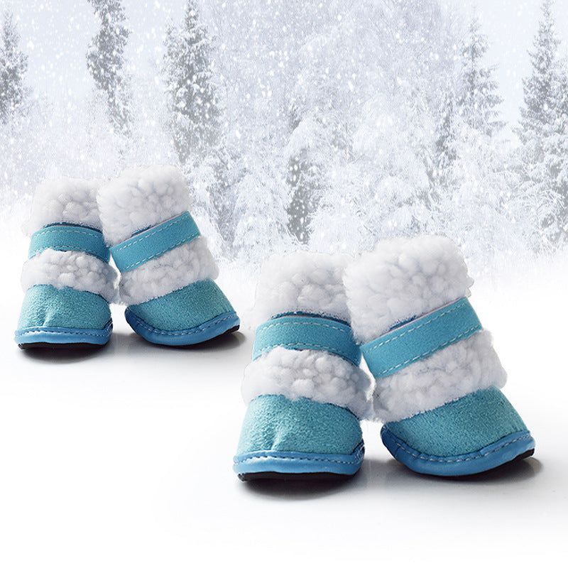 warm winter pet shoes for small dogs