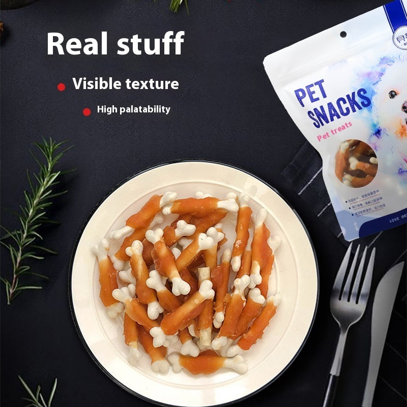chicken wrapped milk bones for pets