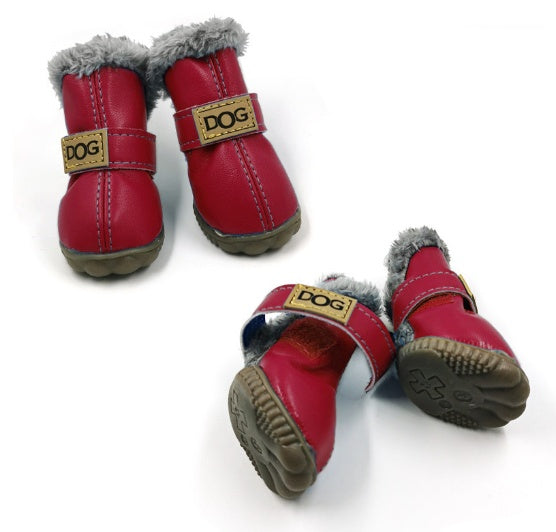 dog winter snow boots
