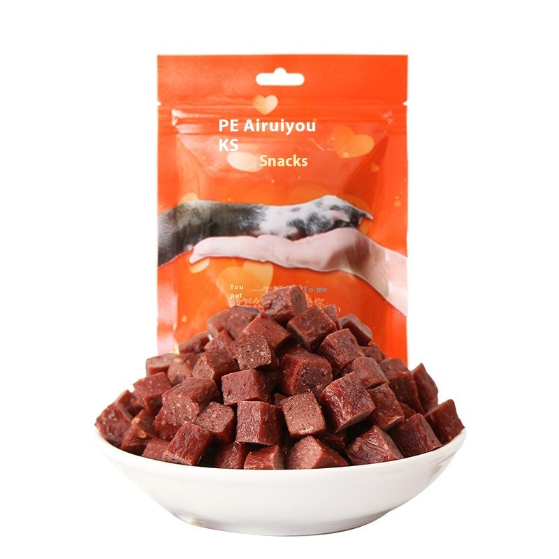 dried beef dog training treats