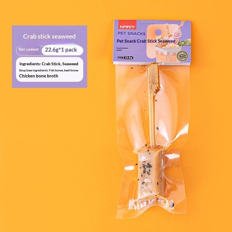 dried meat pet treats skewers