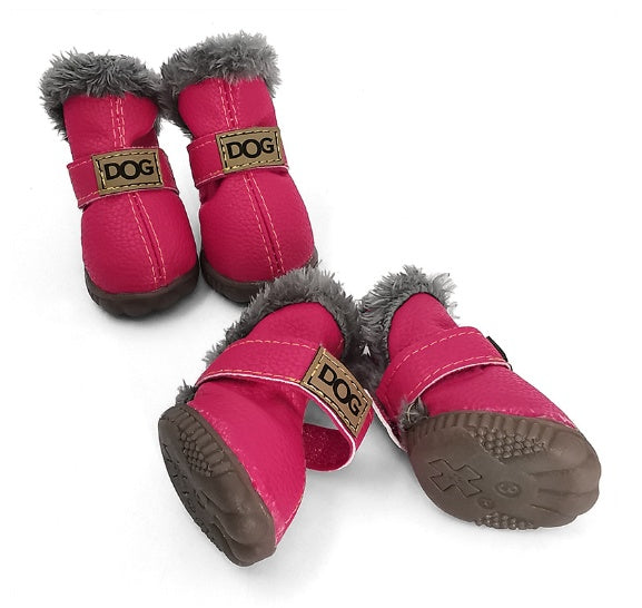 dog winter snow boots
