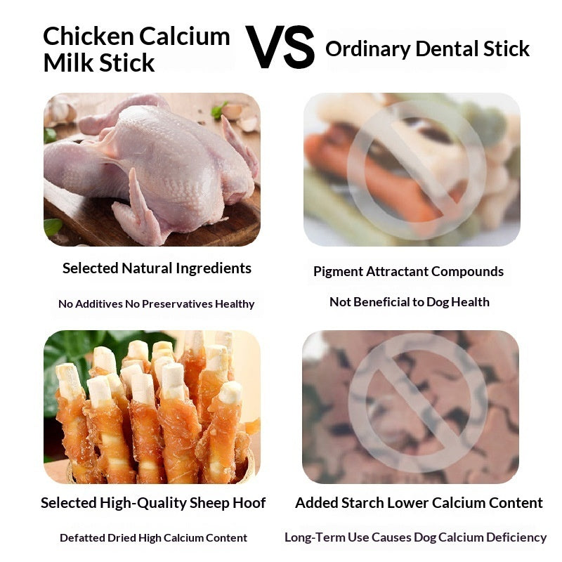 chicken-flavored dog treats