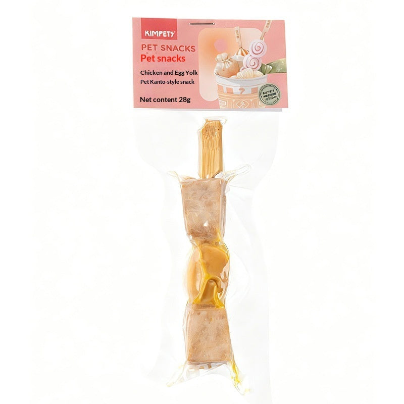 dried meat pet treats skewers